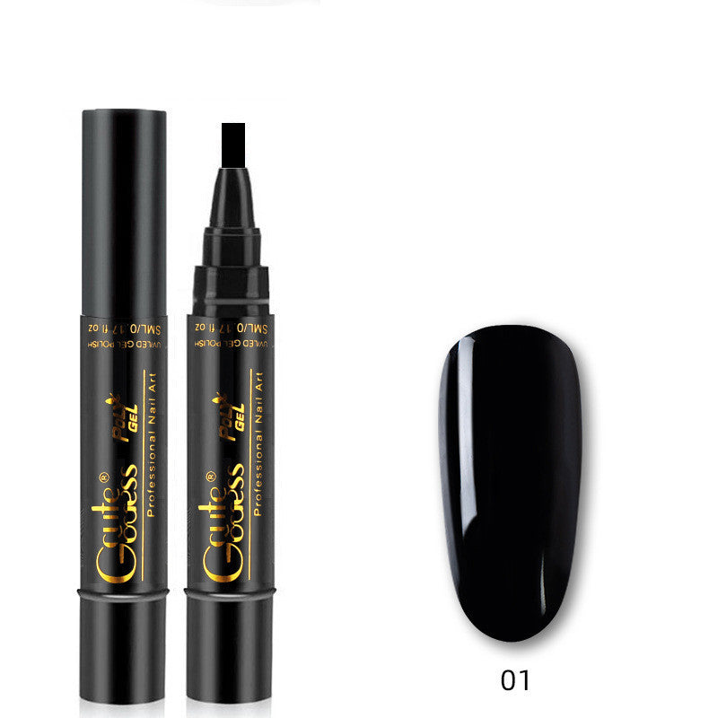 Caneta de Cola para Unhas 3 em 1, Caneta de Cola de Passo Único, Caneta Íman para Unhas de Gel Fotopolimerizáveis, Caneta Íman Forte para Efeito Olho de Gato e Efeito Água, Ferramenta de Manicure DIY