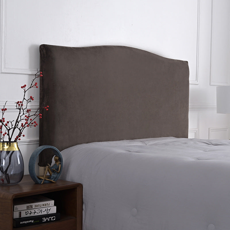 Household Solid Color Elastic Dustproof Bedside Protective Cover