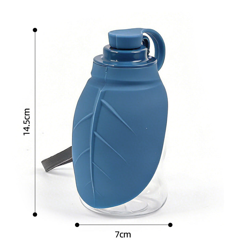 Garrafa de água dobrável portátil de silicone para animais de estimação