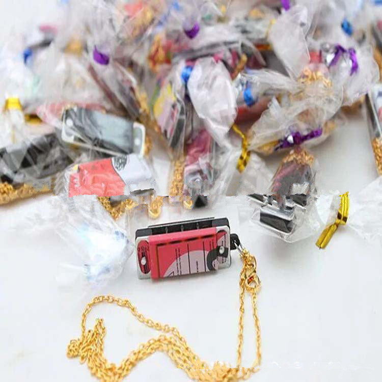 Mini harmonica necklace