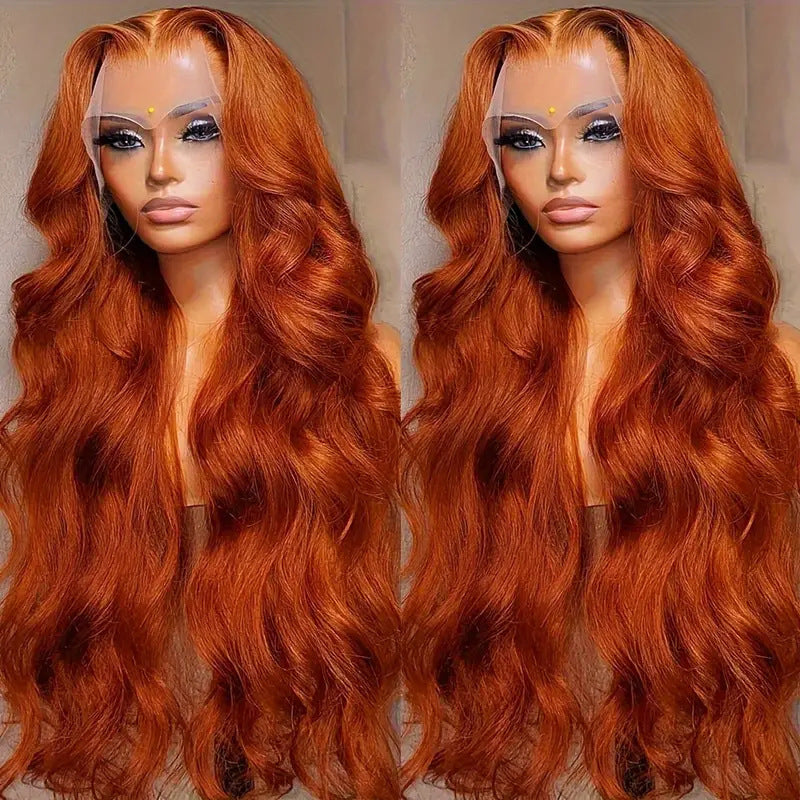 Peruca de Mulher com Madeixas, Cabelo Comprido, Encaracolado e Ondulado