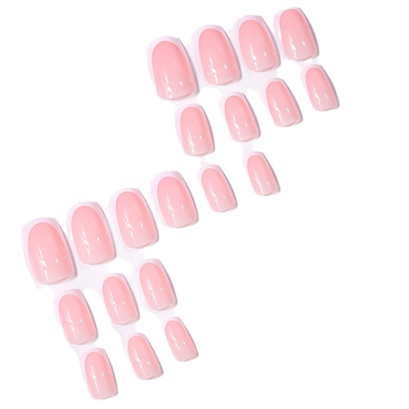 24 Stück Nagelspitzen quadratisch kurz einfach entfernbar künstliche Fingernägel in Box