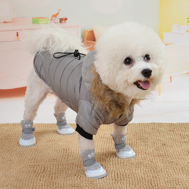 Casaco acolchoado de inverno para animais de estimação