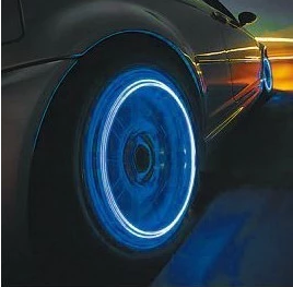 Luzes de pneu de automóvel Luzes de válvula Luzes de roda