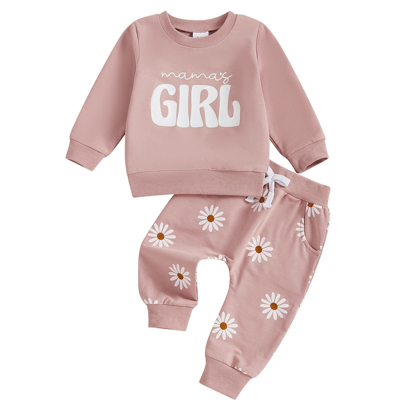 Kinder-Buchstaben-Pullover mit Hose Set