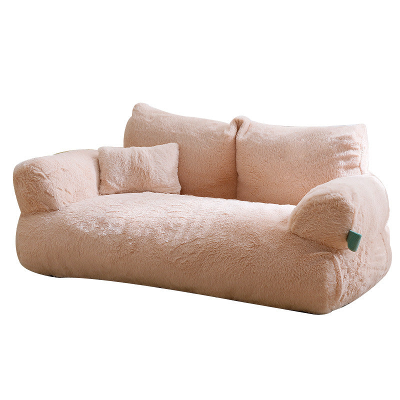 Cama de Inverno para Gato Sofá Acolhedor de Peluche