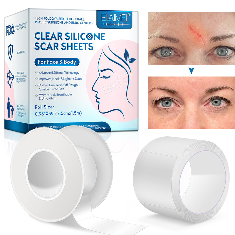 ELAIMEI Facial Invisible Scar Sticker Roll Self-adhesive Waterproof Breathable