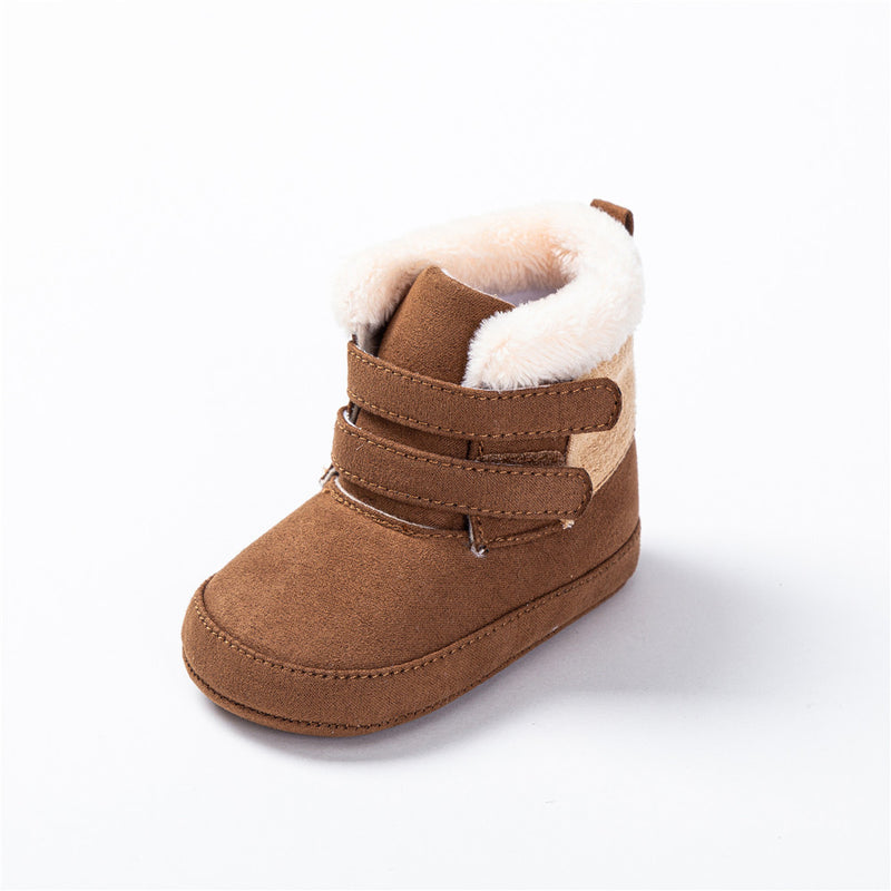 Sapatos de Algodão Quentes para Bebé e Criança com Peluche na Moda