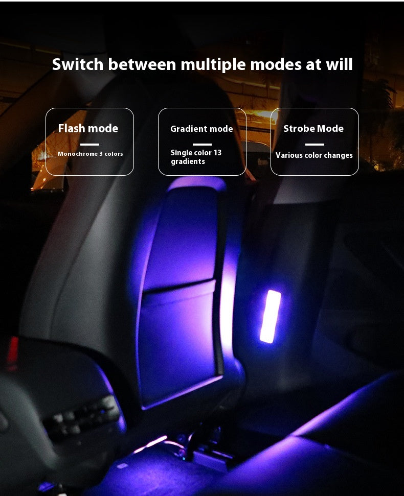Car Atmosphere Light Car Interior Retrofitting Wireless Magnetic Led Atmosphere Light
