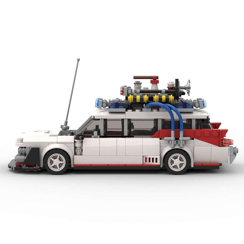 Building Blocks MOC Mini Ghost-catching Team Ghost-catching Car Puzzle Plug-in