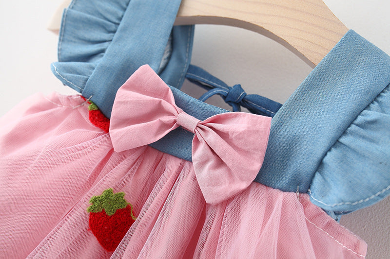 Vestido de moda coreana estilo princesa para rapariga