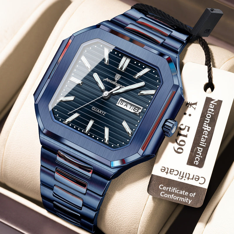 Waterproof Watch Fashionable Luminous Ultra-Thin Mens