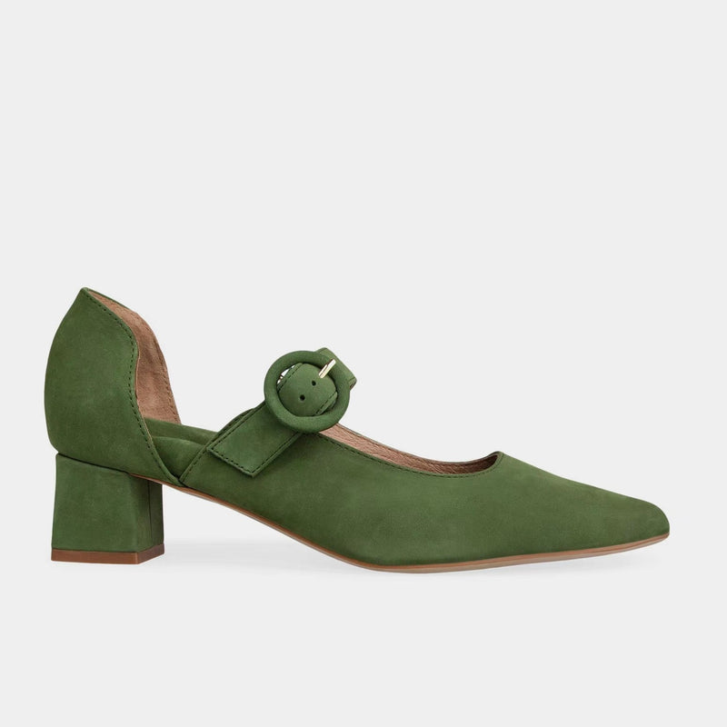 Artificial PU Pointed Solid Color Low Help Baotou Thick Heel Small Shoes