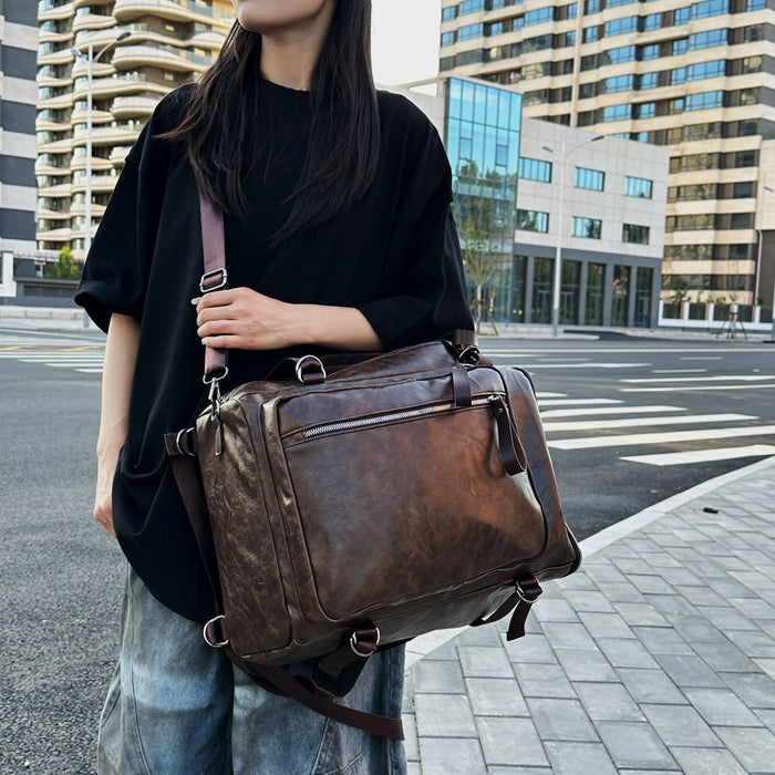 One Shoulder Simple Crossbody Business Backpack