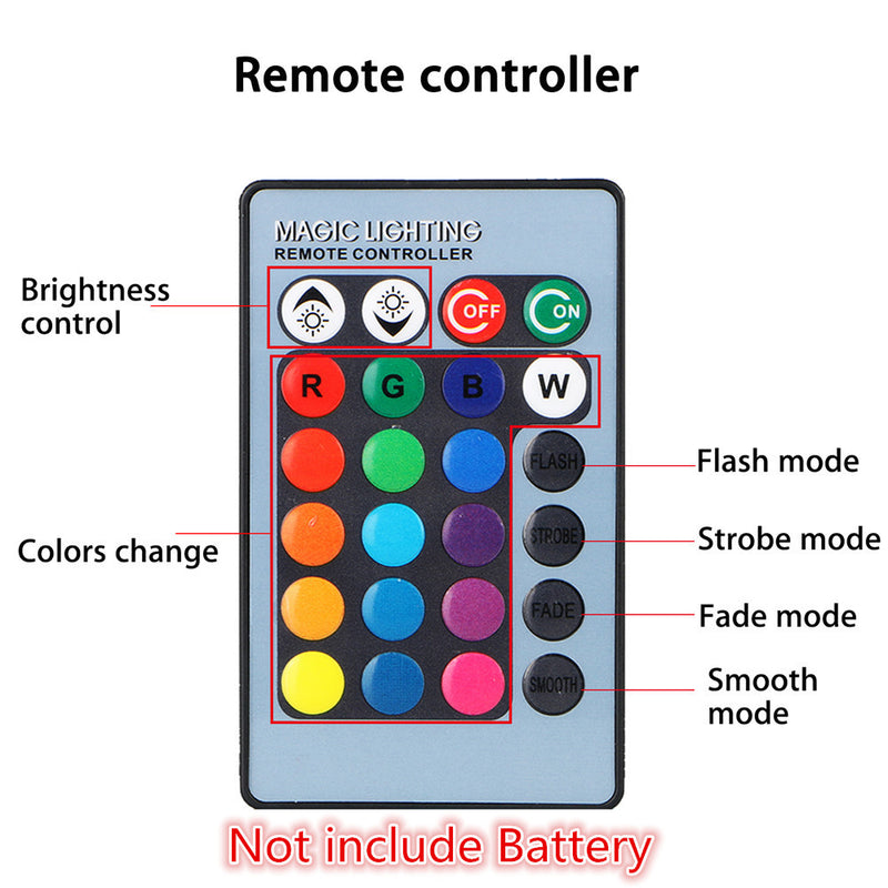 Destaque RGB com luzes de nevoeiro coloridas de controle remoto das luzes de nevoeiro
