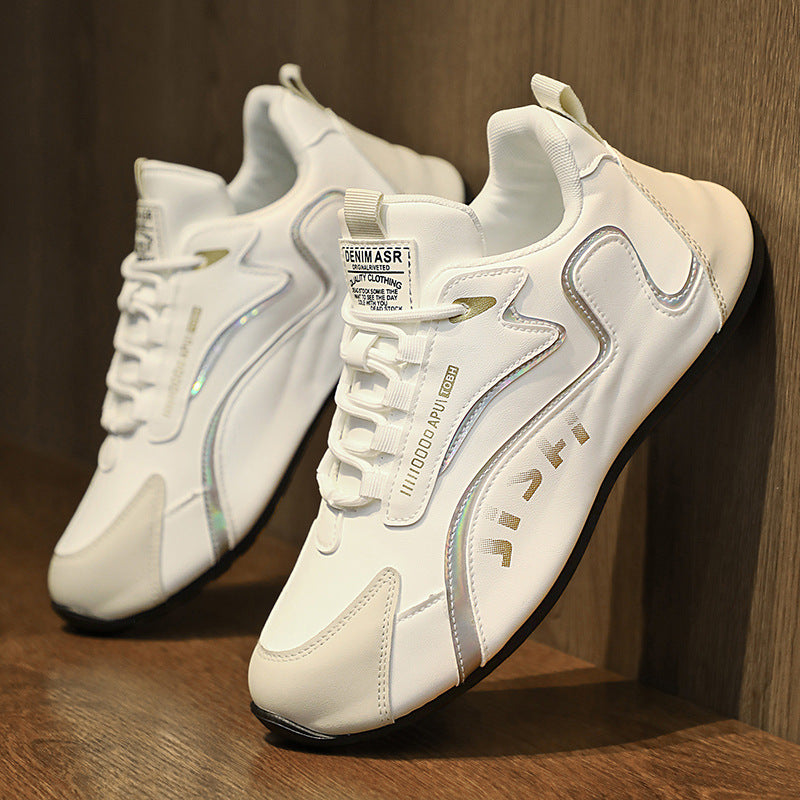 Fashion Colorblock Schnür-Sneaker für Herren Atmungsaktive Low-Top Dad Shoes Lauf- und Sportschuhe