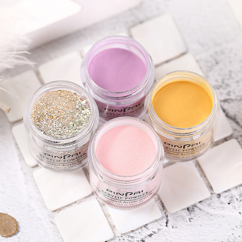 Vier-in-Eins French-Nagellack-Kristallpuder