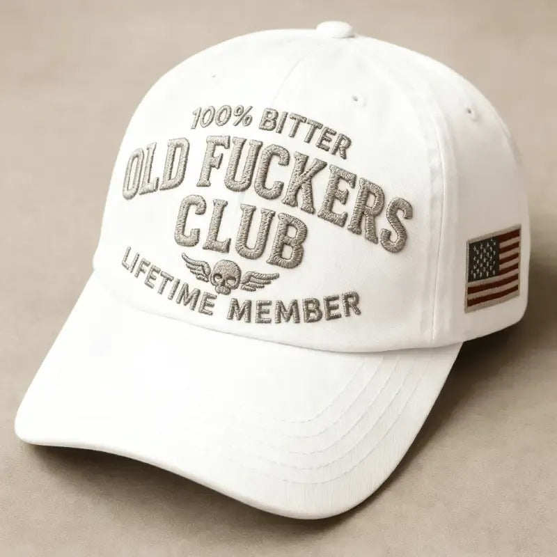 Vintage Baseballcap aus reiner Baumwolle mit Stickerei vom Old Guys Club