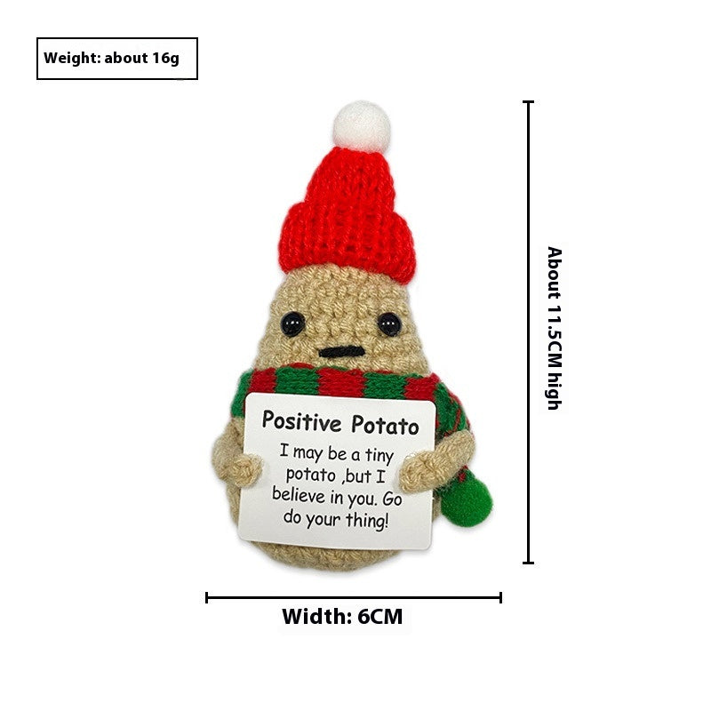 Christmas Funny Expression Positive Potato Doll