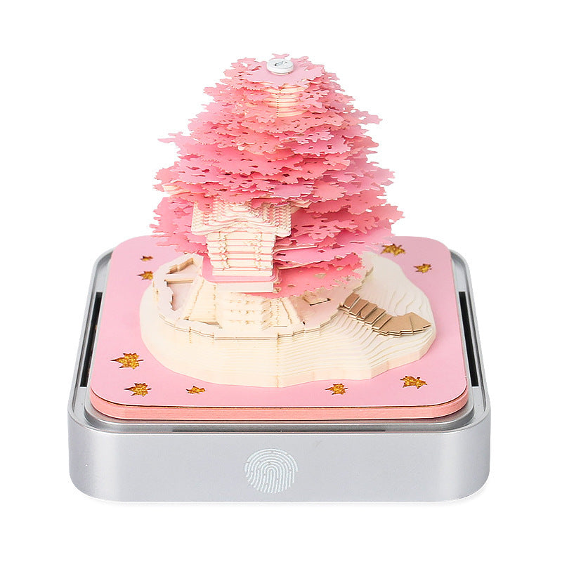 3D Sticky Note Paper Carving Creative Annual Meeting Tear-off Desktop Notepad Ornament