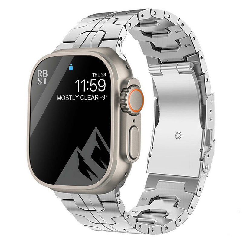 Passend für Titanlegierung Uhrenarmband Iron Man Sicherheitsverschluss Titanarmband Metallarmband