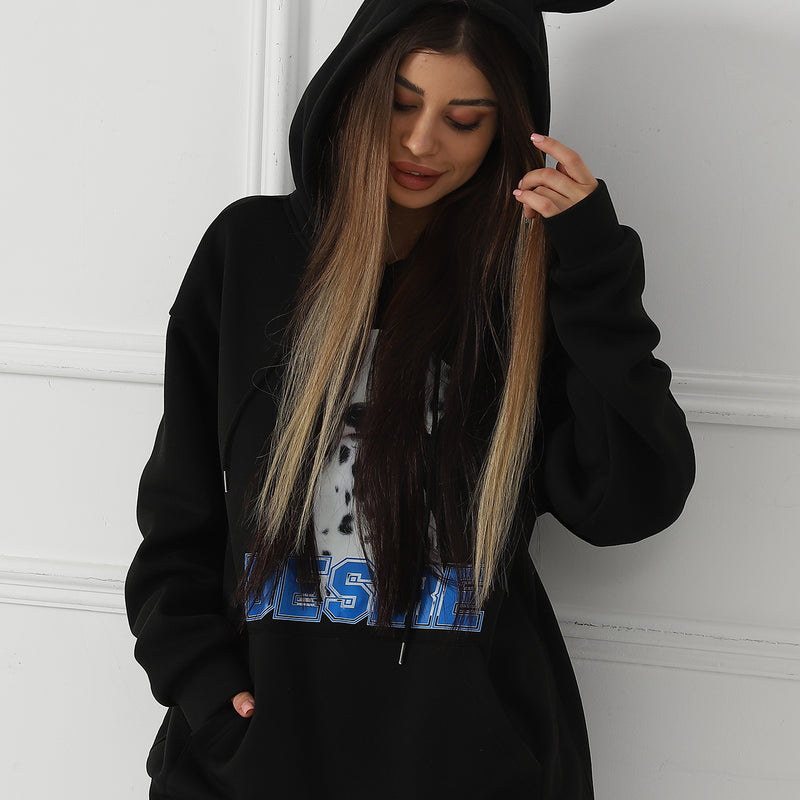Women's Fashionable Casual Printed Long Sleeved Sweatshirt