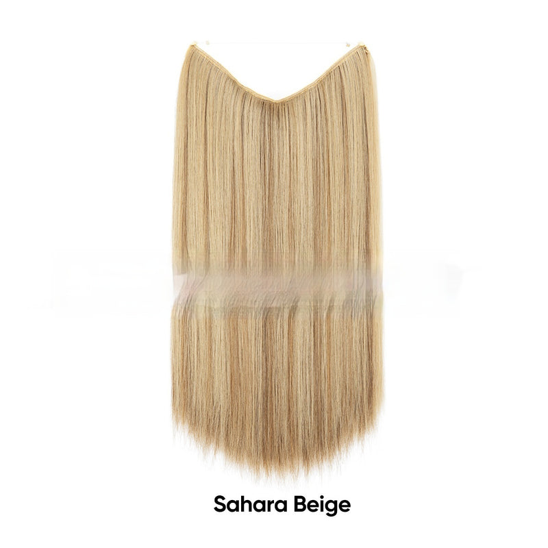 Women's One-piece Adjustable Invisible Straight Multi-color Gradient Hair Extension Fishline
