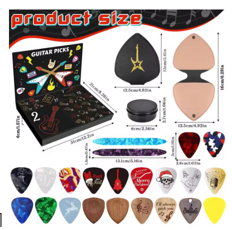 Gitarren-Plektrum Weihnachts-Countdown Blind Box