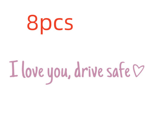 Safe Driving Waterproof Vinyl Bumper Stickers Car Universal Rearview Mirror Decorative Sticker