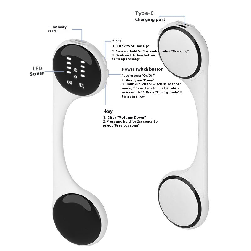 Knochenleitungs-Wireless-Bluetooth-Schlafhilfe-Musikbox-Kissen-Bluetooth-Audio