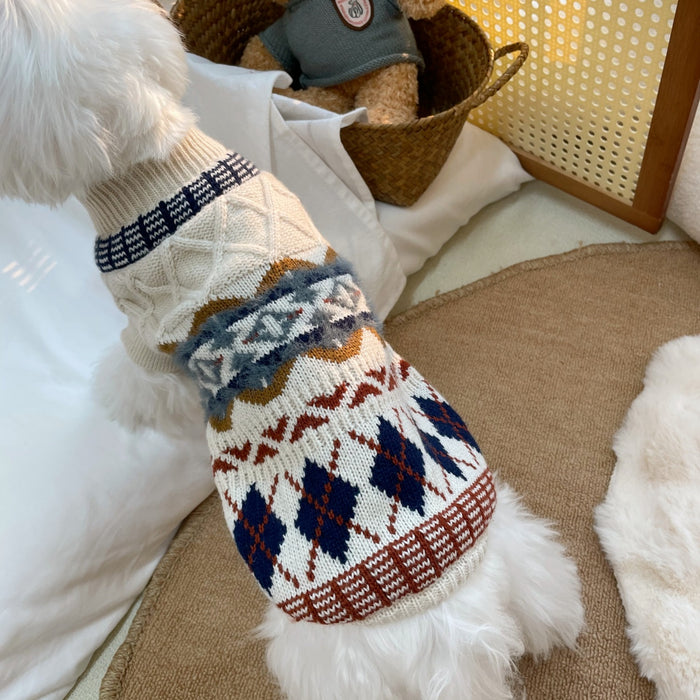 Autumn And Winter Pet Sweater Dog Clothes