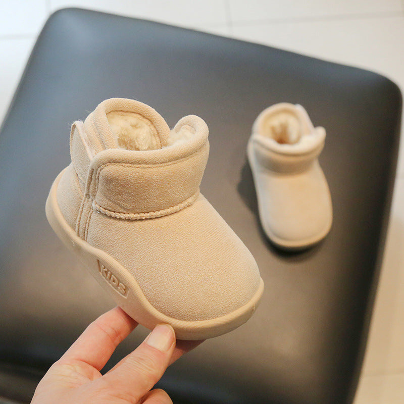 Snow Boots Fleece Lined Padded Warm Keeping Soft Bottom Baby