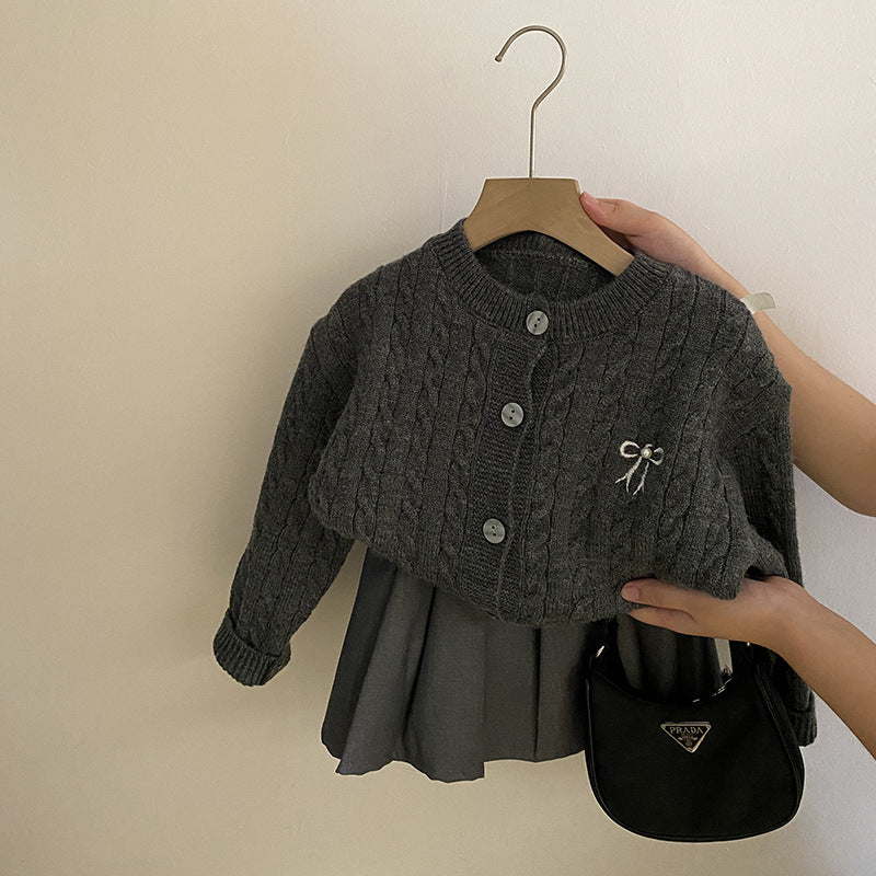 Autumn New Fashionable Stylish Pleated Skirt Suit