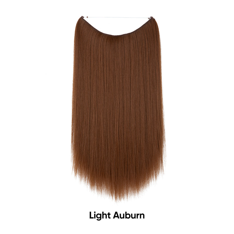 Women's One-piece Adjustable Invisible Straight Multi-color Gradient Hair Extension Fishline