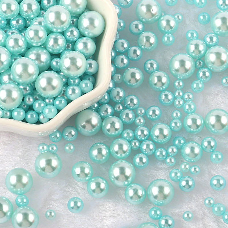 Mixed Size Non-hole Color Plastic Beads DIY Ornament Accessories