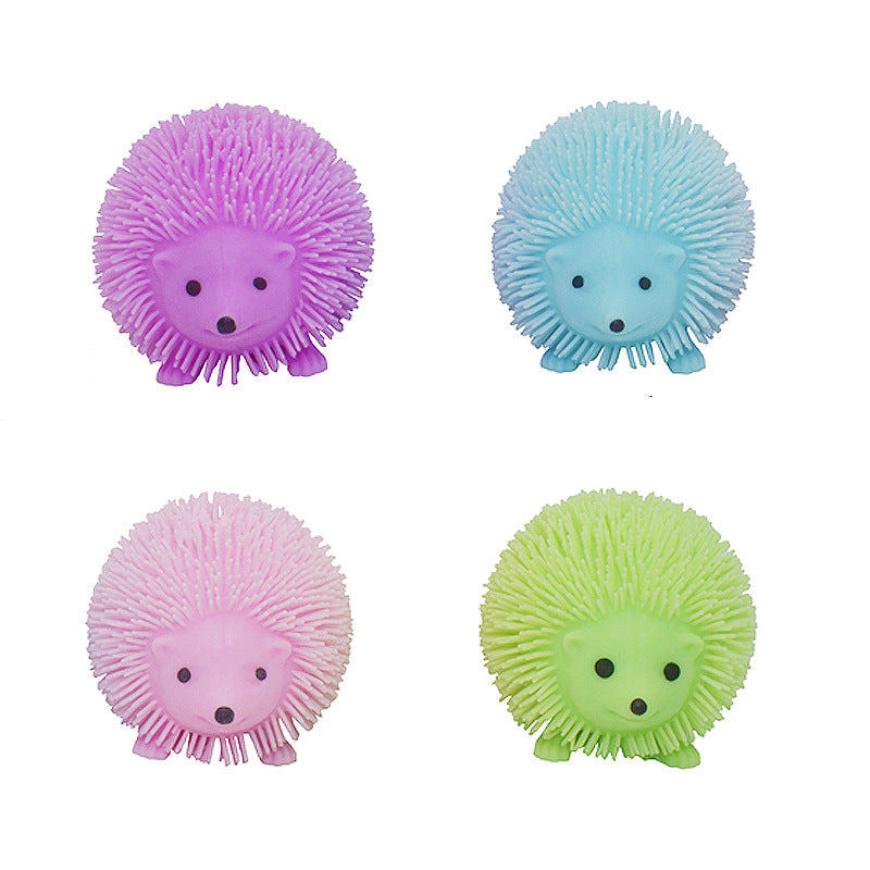 Brinquedo Anti-Stress em Forma de Ouriço Luminoso para Animais de Estimação