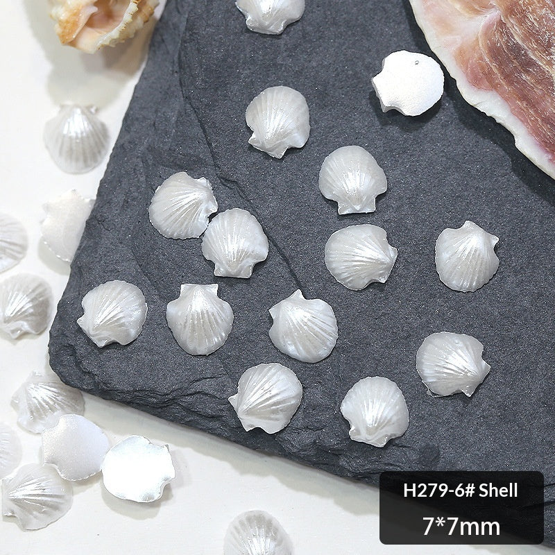 Marine Series Conch Shell Resin DIY Nail Accessories