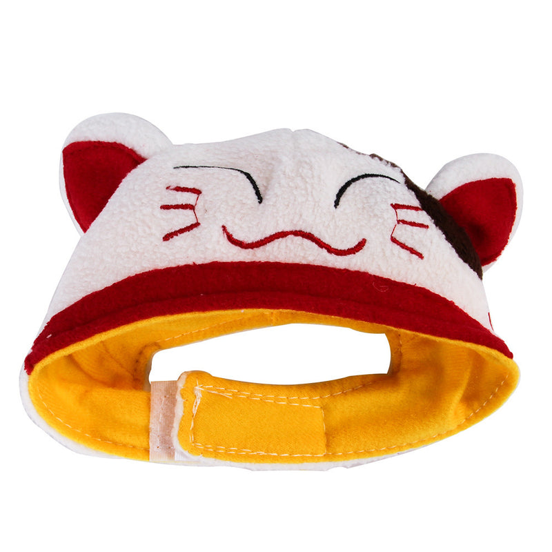 Divertido disfarce de cão e gato, gorro quente, adereço para fotos, acessório de cabeça