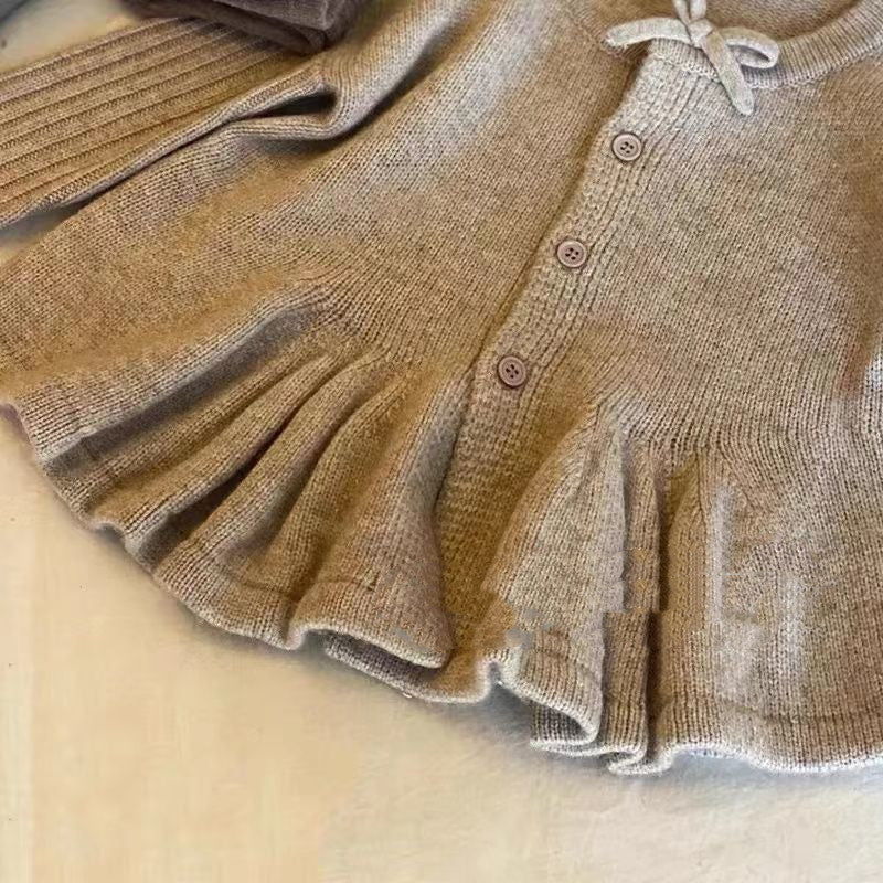 New Girl's Knitted Cardigan Single Breasted Cute Woolen Sweater