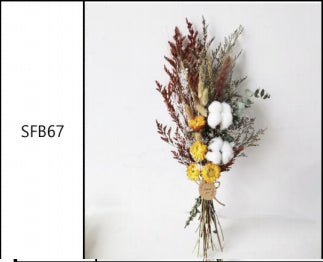 Plant Dried Flowers And Reed Decoration
