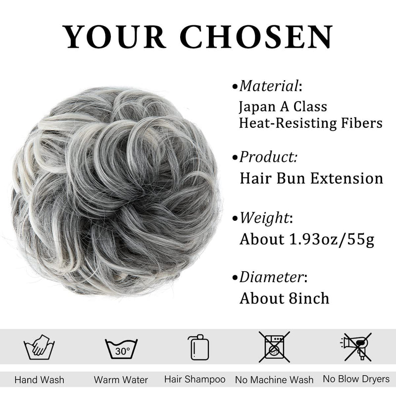 Hochtemperatur-Seiden-Haargummi Damen Dutt elastisches Haarband voluminöse natürliche Locken