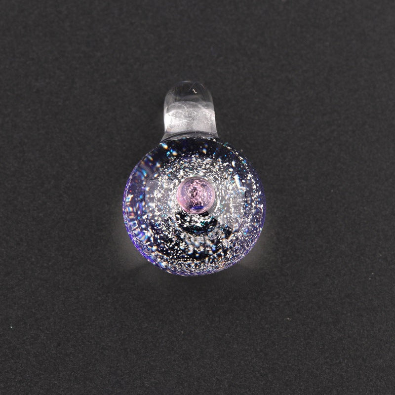 Starry Sky Glass Ball Universe Starry Sky Colored Glaze Pendant Necklace Bracelet Colored Glaze Pendant