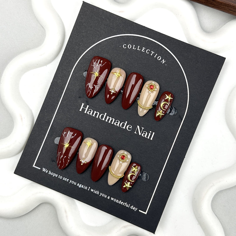 Hand-painted Nail Art Stickers For Fall And Winter