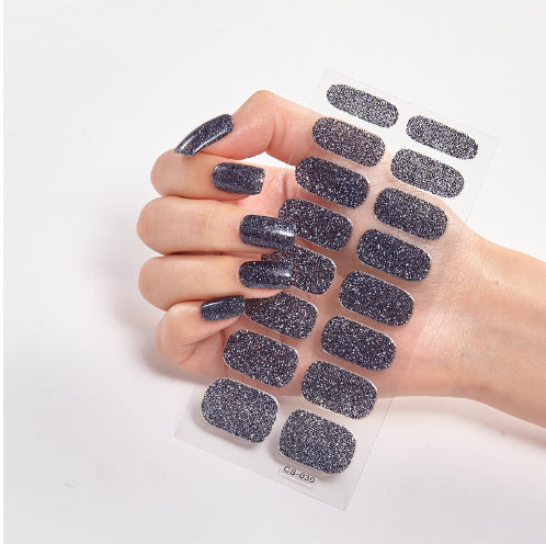 16 Autocolantes de Unhas Pure Color
