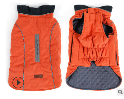 Retro style warm pet clothes