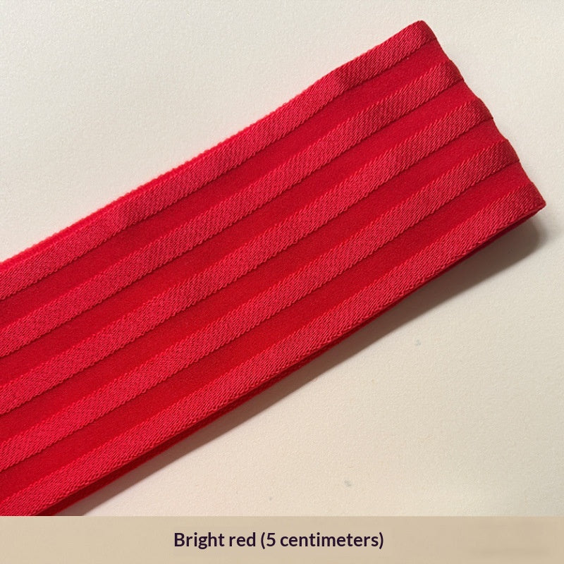 Buntes elastisches Seidenband glänzendes Gummiband Nähzubehör