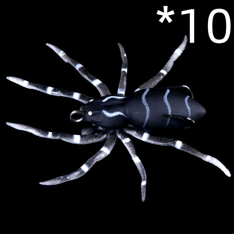 Neuer künstlicher Angelköder 8 cm - 7 g bionischer weicher Froschköder Simulations-Spinnenköder Angelköder Angelausrüstung