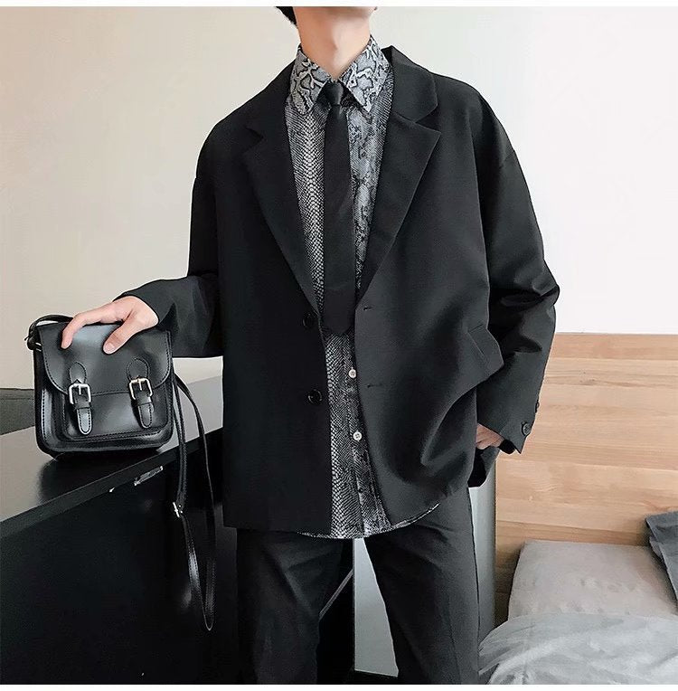 Casual Men's Loose Thin Suit Jacket