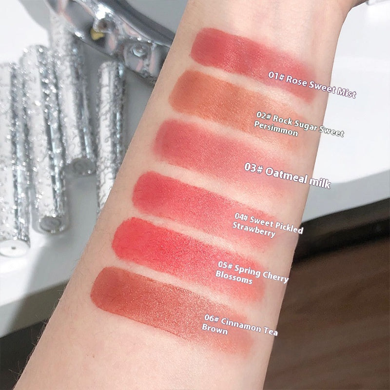 Batom Matte Velvet Mist Lip Mud Branco