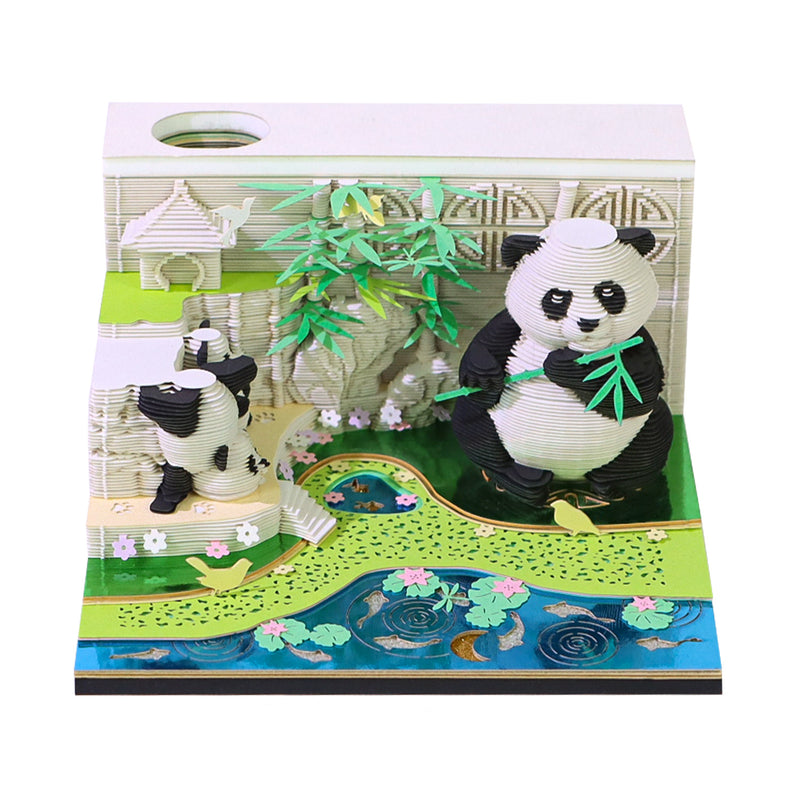 3D Sticky Note Paper Carving Creative Annual Meeting Tear-off Desktop Notepad Ornament